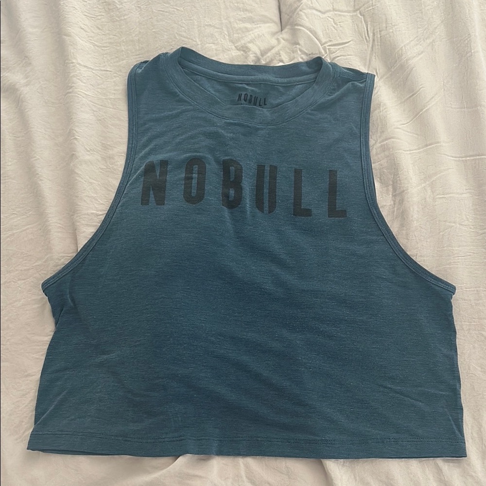 NOBULL Blue Muscle Tee Sleeveless Crop